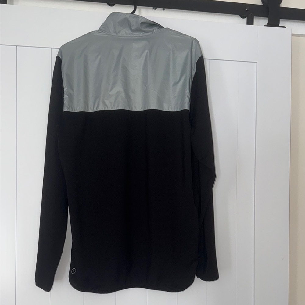 Puma Black and Gray Windbreaker with High Collar - Picture 6 of 6